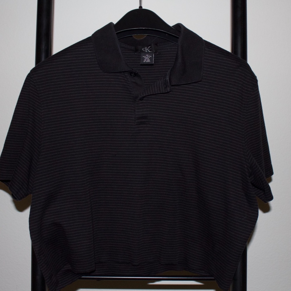 Calvin Klein stripped collard shirt